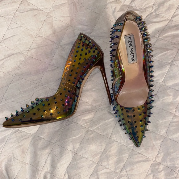 Sexy Iridescent spiked stilettos - Picture 1 of 1